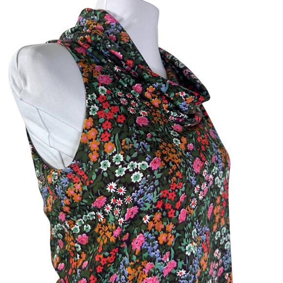 Vintage Lord and Taylor Act II Floral MIdi Dress M - Picture 8 of 10